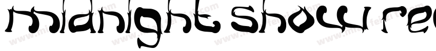 Midnight Show Regula字体转换